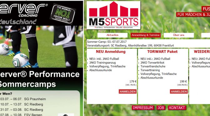 Fußballcamps beim SC Riedberg